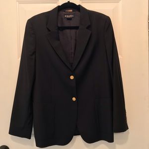 Brooks Brothers Black Blazer with Gold Buttons